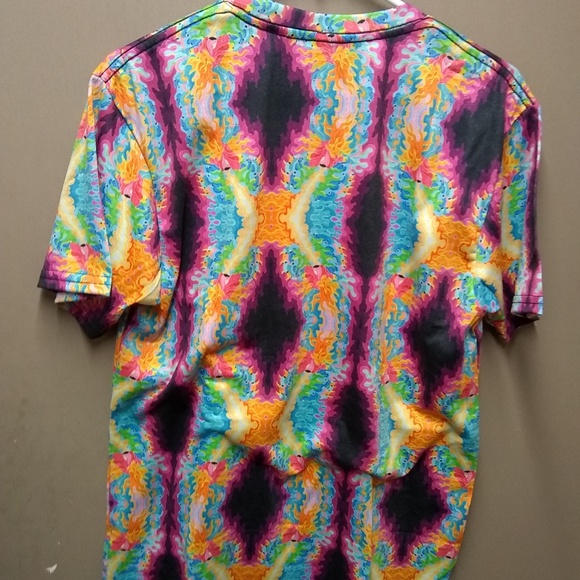 Abstract art Vibrant Color Polyester t shirt (T-3) - Picture 2 of 4